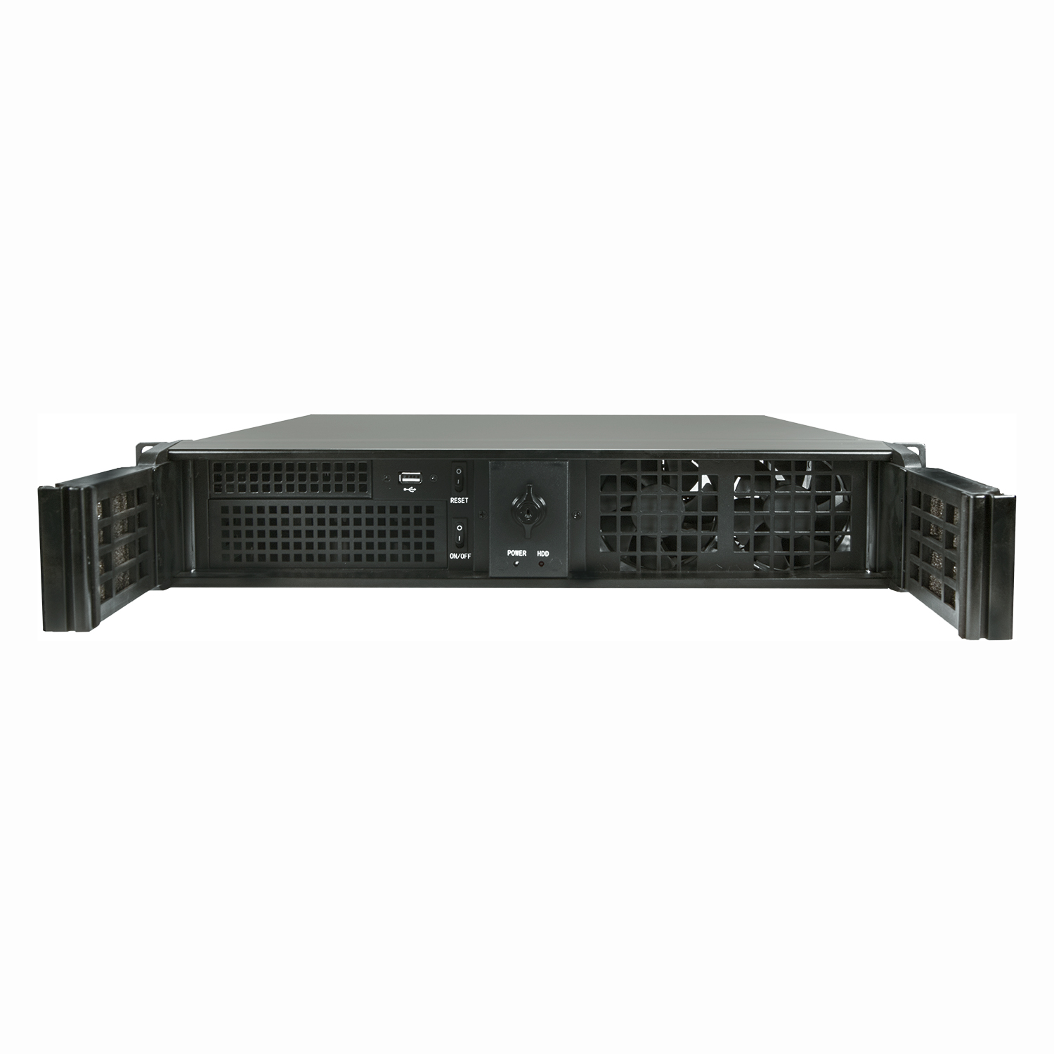 Серверный корпус 2U NR-N214D (mATX 9.6x9.6, 2x5.25ext, 4x3.5int, 380mm) черный, NegoRack
