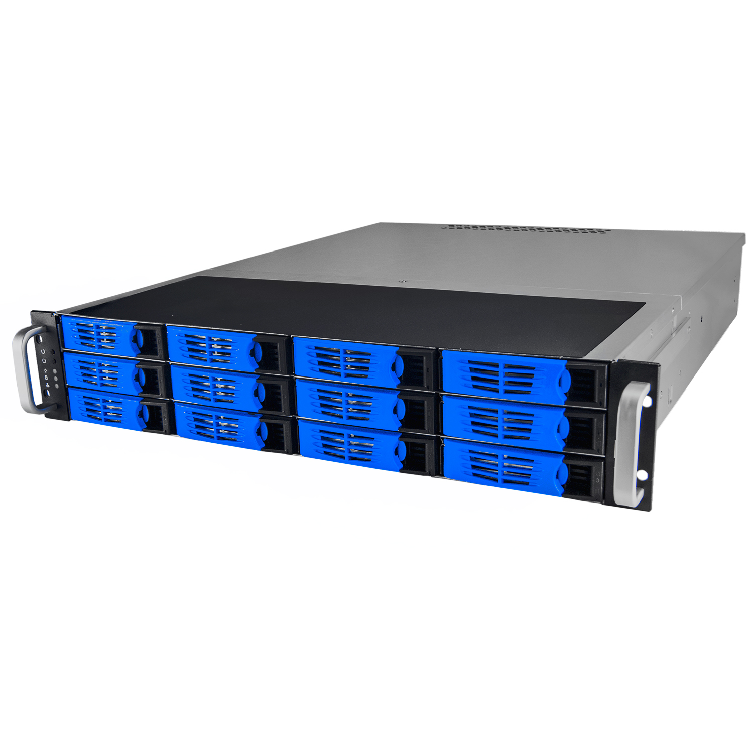 Серверный корпус 2U NR-R2012 2x1000Вт 12xHot Swap SAS/SATA (ATX 10x12, 550mm),черный, Negorack