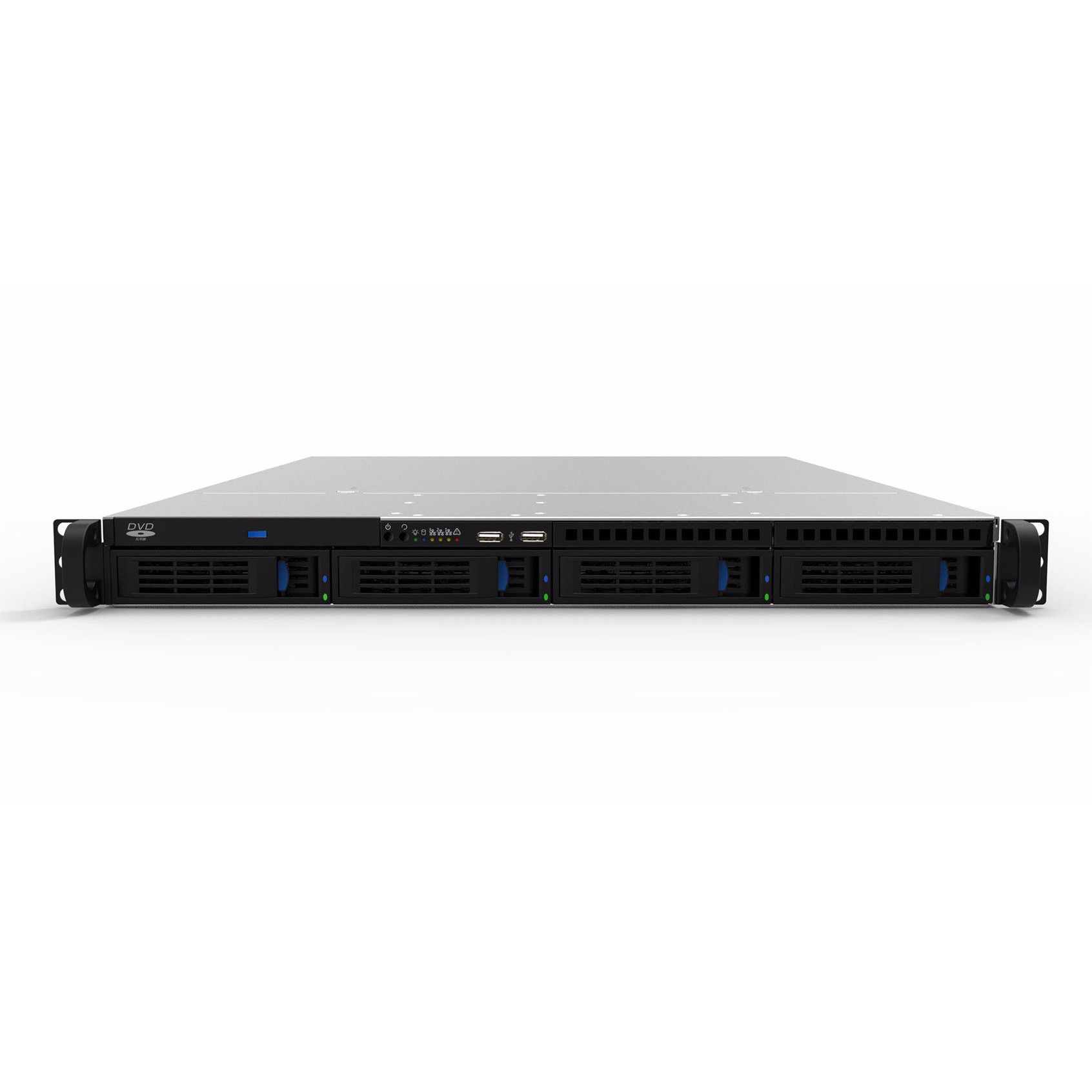 Серверный корпус 1U NR-R104 2x400Вт 4xHot Swap SAS/SATA  (EATX 12x13, Slim CD, 650mm) черный