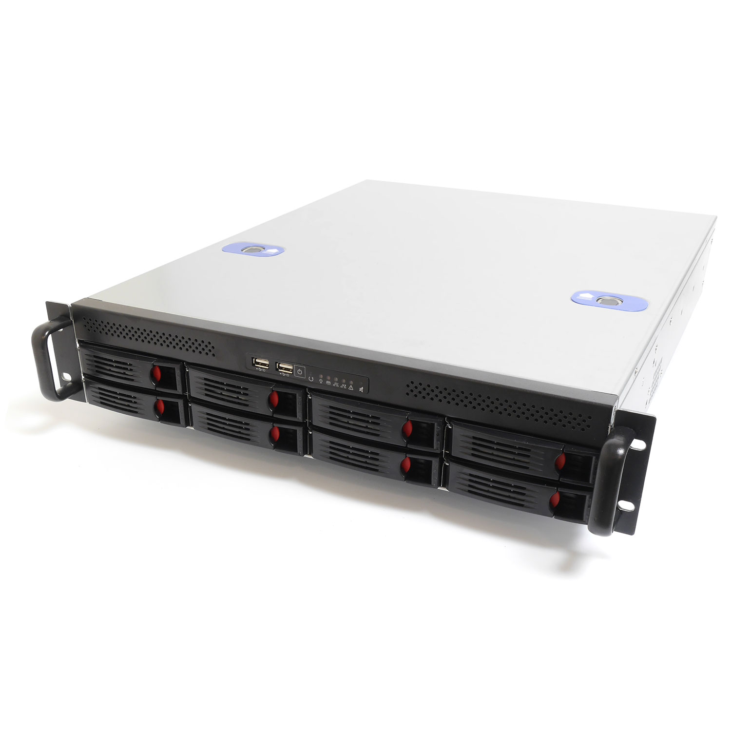 Серверный корпус 2U NR-R2008rev2 2x800Вт 8xHot Swap SAS/SATA (ATX 10x12, 550mm), черный,Negorack