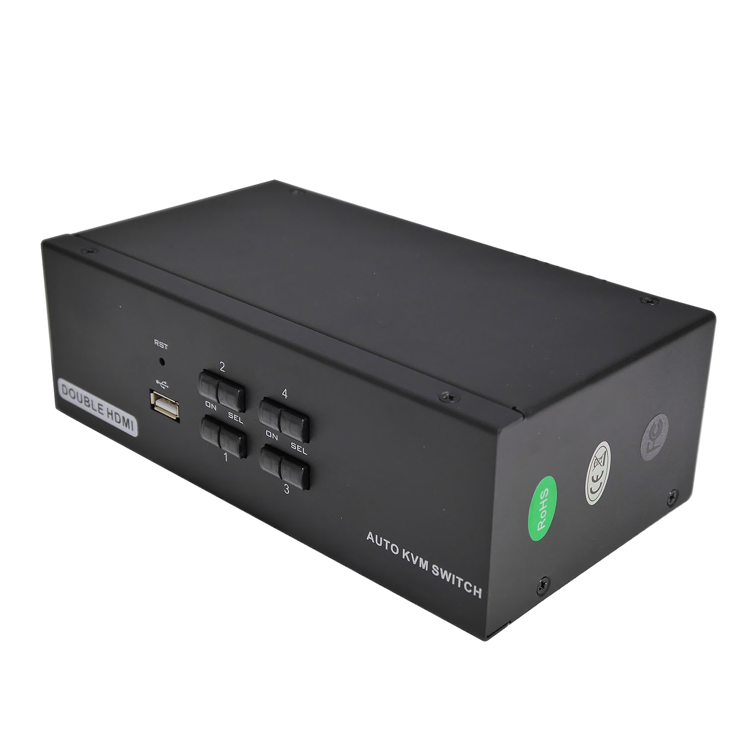 Переключатель KVM 4 порта 2хHDMI, Audio, Microphone, 2xUSB, NR-MA42H, Negorack