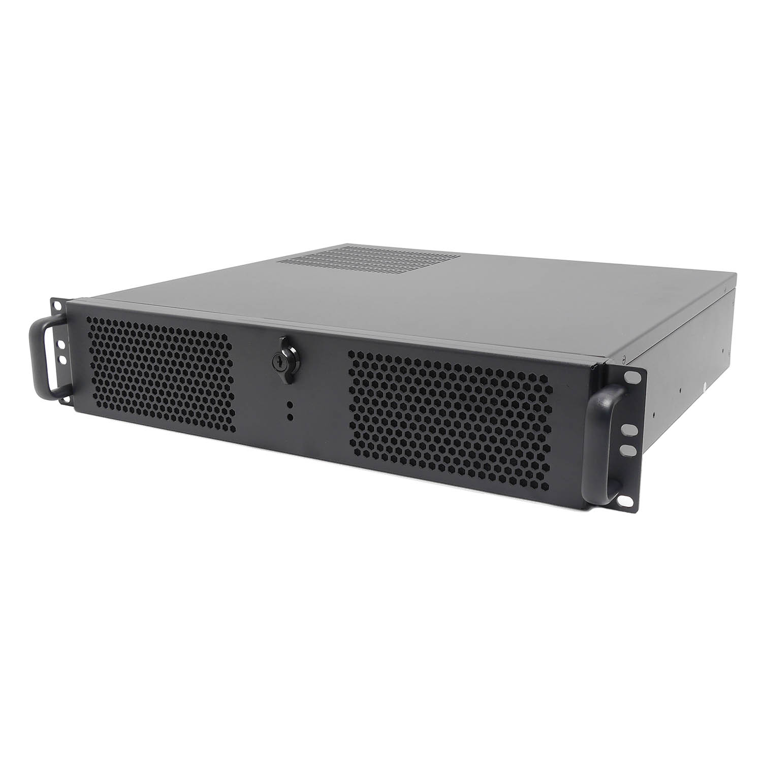 Серверный корпус 2U NR-N238CD 2x550Вт (mATX 9.6x9.6, 2x5.25ext, 4x3.5int, 400mm) черный, NegoRack