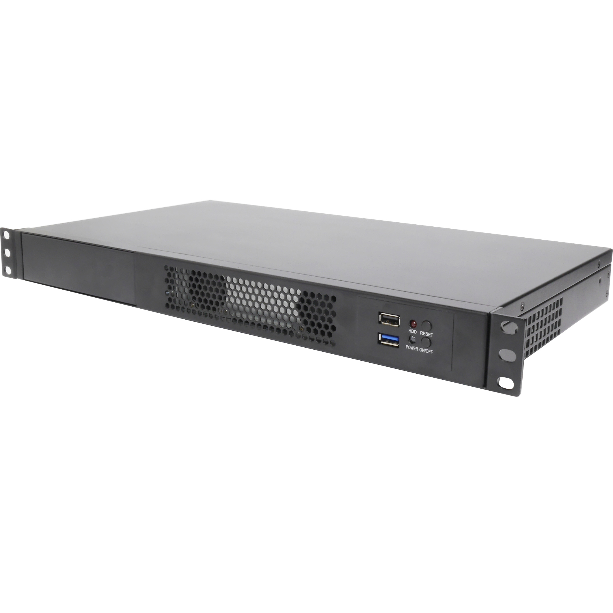 Серверный корпус 1U NR-N125CD (MiniITX, 1x5.25 or 1x3.5int or 2x2.5int, 250mm) черный, NegoRack