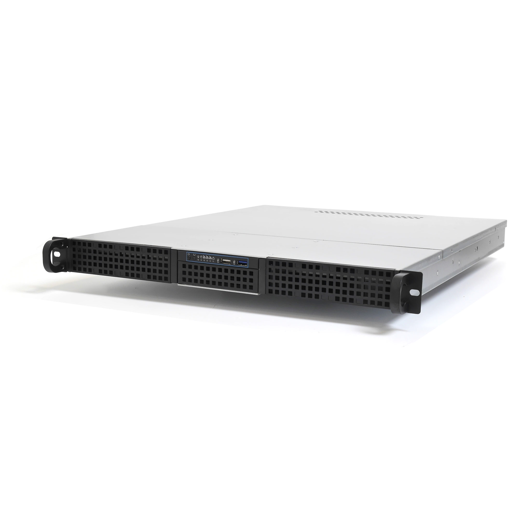 Серверный корпус 1U NR-D155 600Вт (ATX 10.5x12, 2х5.25, 3x3.5"int, 550mm), черный, NegoRack