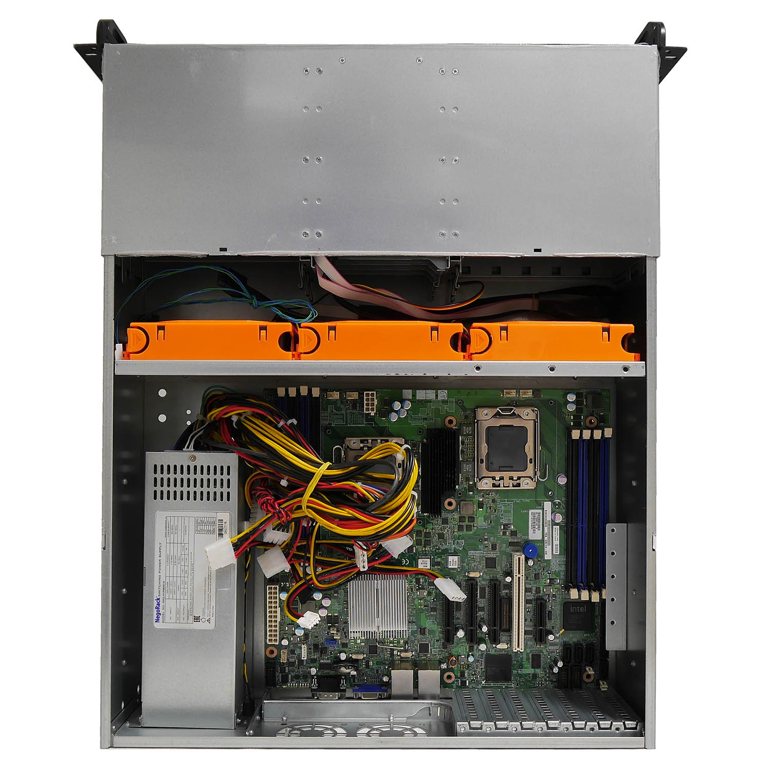 Серверный корпус 3U NR-N3514 2х400Вт (EATX12x13, 6x5.25ext (10x3.5int), 4x3.5ext, 550мм) черный, NegoRack